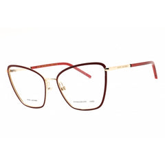 Marc Jacobs Women's Eyeglasses - Burgundy/Gold Cat Eye Frame | MARC 776 0E28 00