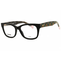 Missoni Women's Eyeglasses - Black Acetate Rectangular Shape Frame | MIS 0128 0807 00