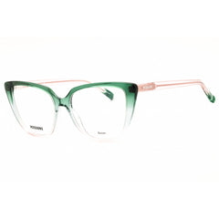 Missoni Women's Eyeglasses - Green/Pink Acetate Cat Eye Shape Frame | MIS 0159 0IWB 00