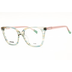 Missoni Women's Eyeglasses - Green Horn Plastic Full Rim Frame | MIS 0160/G 06AK 00
