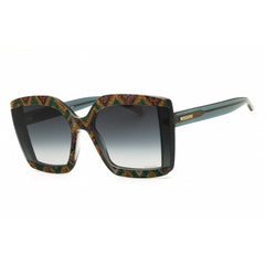 Missoni Women's Sunglasses - Grey Pattern/Green Oversized Shape Frame | MIS 0186/S RGK