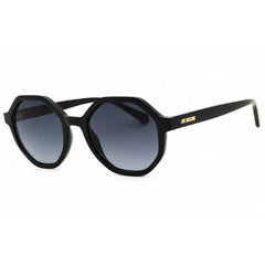Moschino Love Women's Sunglasses - Black Plastic Round Full Rim Frame | MOL076/S 807