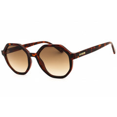 Moschino Love Women's Sunglasses - Havana Acetate Round Full Rim Frame | MOL076/S 05L