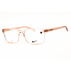 Nike Unisex Eyeglasses - Peach Acetate Rectangular Shape Full Rim Frame | 1001Y 681