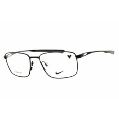 Nike Men's Eyeglasses - Satin Black Titanium Rectangular Full Rim Frame | 6046 001