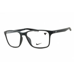 Nike Men's Eyeglasses - Matte Dark Grey Rectangular Full Rim Frame | 7117 N 034