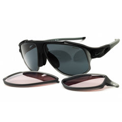Nike Unisex Sunglasses - Black/Grey Wraparound Frame | FLYFREE INFINITY IO0099X 010