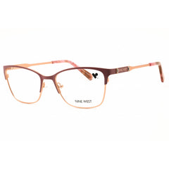 Nine West Women's Eyeglasses - Burgundy/Rose Gold Metal Full Rim Frame | NW1106N 600