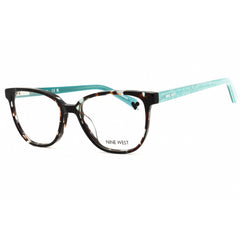 Nine West Women's Eyeglasses - Aqua Tortoise Acetate Rectangular Frame | NW5218N 450