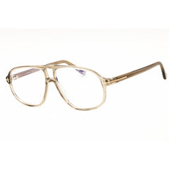 Tom Ford Men's Eyeglasses - Mastic Taupe Acetate Rectangular Frame | FT6082-B 051