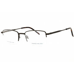 Tommy Hilfiger Men's Eyeglasses - Matte Ruthenium Black Half Rim | TH 2036 0SVK 00
