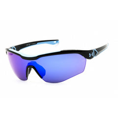 Under Armour Men's Sunglasses - Black/Blue Wraparound Frame | UA YARD PRO 0D51 W1