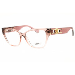 Versace Women's Eyeglasses - Transparent Pink Acetate Cat Eye Frame | 0VE3347 5435