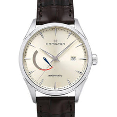Hamilton Men's Watch - Jazzmaster Automatic Beige Dial Brown Strap Date | H32635521