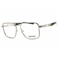 Ferrari Men's Eyeglasses - Rectangular Gunmetal Metal Full Rim Frame | 0FZ7005 104