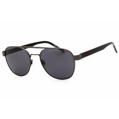 Hugo Men's Sunglasses - Matte Dark Ruthenium Metal Full Rim Frame | HG 1196/S R80