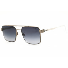 Hugo Men's Sunglasses - Rectangular Matte Ruthenium Full Rim Frame | HG 1313/S R81