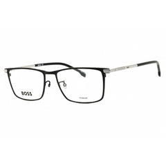 Hugo Boss Men's Eyeglasses - Rectangular Shape Matte Black Full Rim Frame | 1226 003