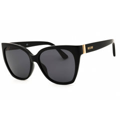 Moschino Women's Sunglasses - Cat Eye Black Plastic Full Rim Frame | MOS066/S 807