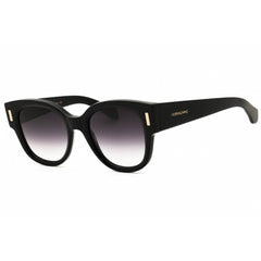 Salvatore Ferragamo Women's Sunglasses - Round Shape Black Acetate Frame | SF2007S 001