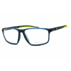 Tommy Hilfiger Unisex Eyeglasses - Wraparound Shape Matte Blue Frame | TH 1834 0FLL 00