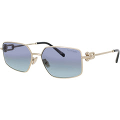 Tiffany & Co Unisex Sunglasses - Gold Geometric Shape Full Rim Frame | TF3111 62029S
