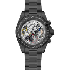 Invicta Men's Watch - Speedway Quartz Chrono Silver Tone Dial Black Bracelet | 50274