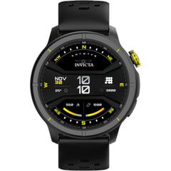 Invicta Unisex Watch - Compass Black Dial Silicone Rubber Strap Day-Date | ITECH-005