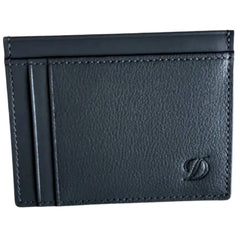 S.T. Dupont Men's Cardholder Slim Compact Grey Leather 093004C