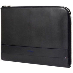 S.T. Dupont Men's Briefcase Line D Smooth Calfskin Leather Slim, Black 185002