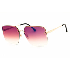 Carrera Women's Sunglasses - Rectangular Shape Gold/Black Metal Frame | 3044/S 0RHL A8