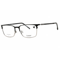 Flexion Men's Eyeglasses - Matte Black/Gunmetal Metal Rectangular Frame | E1147 002