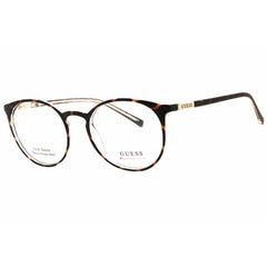 Guess Unisex Eyeglasses - Round Dark Havana Injected Propionate Frame | GU3045 052