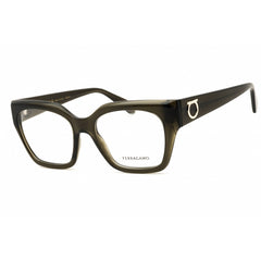 Salvatore Ferragamo Women's Eyeglasses - Transparent Khaki Full Rim Frame | SF2983 320