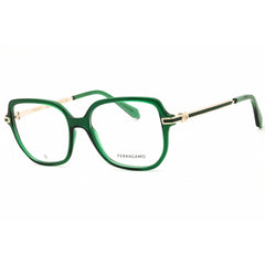 Salvatore Ferragamo Women's Eyeglasses - Transparent Green Full Rim Frame | SF3012 317
