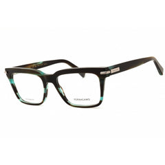 Salvatore Ferragamo Men's Eyeglasses - Rectangular Striped Green Frame | SF3014 315