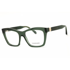 Salvatore Ferragamo Women's Eyeglasses - Transparent Khaki Acetate Frame | SF3022 320