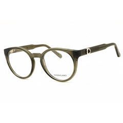 Salvatore Ferragamo Women's Eyeglasses - Round Transparent Khaki Frame | SF3032E 320