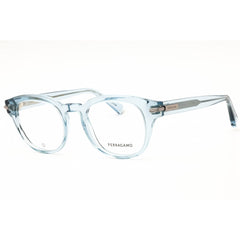 Salvatore Ferragamo Men's Eyeglasses - Round Azure Acetate Full Rim Frame | SF3033 450