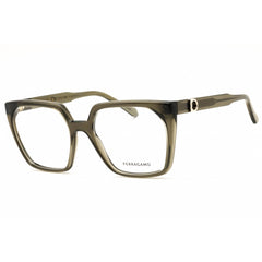 Salvatore Ferragamo Women's Eyeglasses - Rectangular Shape Khaki Frame | SF3042E 320