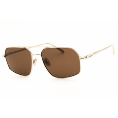 Salvatore Ferragamo Men's Sunglasses - Rectangular Gold Full Rim Frame | SF313S 745