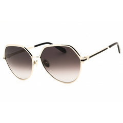 Salvatore Ferragamo Women's Sunglasses - Round Gold Metal Full Rim Frame | SF325S 738