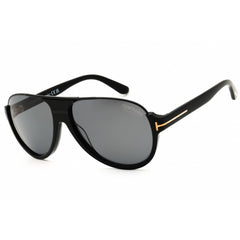 Tom Ford Women's Sunglasses - Aviator Shiny Black Acetate Full Rim Frame | FT0334 01D