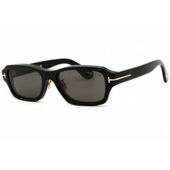 Tom Ford Men's Sunglasses - Rectangular Shiny Black Full Rim Frame | FT1351-D 01A