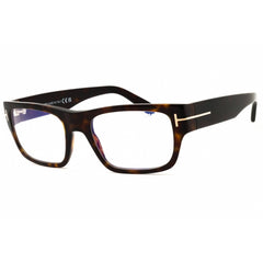 Tom Ford Men's Eyeglasses - Rectangular Dark Havana Full Rim Frame | FT6034-B 052