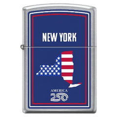 Zippo Windproof Pocket Lighter - America NY Street Chrome Metal | XC552