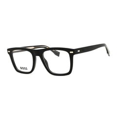 Hugo Boss Men's Eyeglasses - Black Plastic Rectangular Shape Frame | 1444/N 807 00