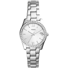 Fossil Women's Watch - Scarlette Crystal Bezel Stainless Steel Bracelet | ES4317