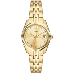 Fossil Women's Watch - Scarlette Yellow Gold Stainless Steel Bracelet | ES5338