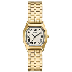 Fossil Women's Watch - Harlow Quartz Cream Dial Yellow Gold Steel Bracelet | ES5361
